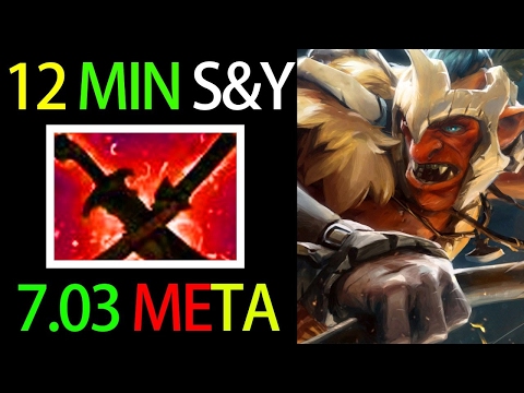 12 Min S&Y Carry Troll 7.03 META by MidOne Dota Top MMR Player - Otis Gonzalez