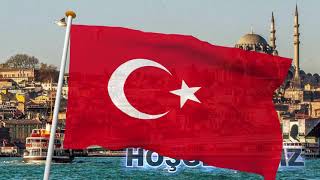 Hoşgeldiniz-Dalgalanan Türk Bayrağı-Konferans-Karşılama Videosu 2