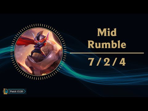 Rumble Mid vs Talon Korean Challenger Replay Patch 13.20