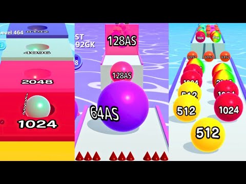👑 Max Level – Ball Run 2048 💥 vs Ball Run 2048 Infinity Mode ♾️ vs Ball Run Infinity 🔵 | KING Combo