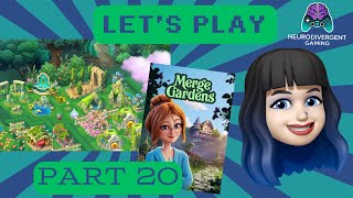 Merge Gardens Gameplay -  From Overgrown to Oasis:  Garden  Progression