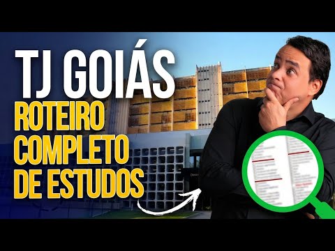 CONCURSO TJ GOIÁS l PASSO A PASSO PARA PASSAR DE PRIMEIRA