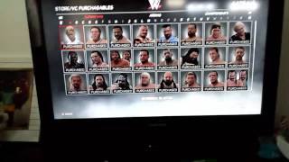 I unlocked all the characters on wwe2k17!