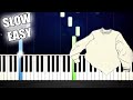 Conan Gray - Heather - SLOW EASY Piano Tutorial by PlutaX