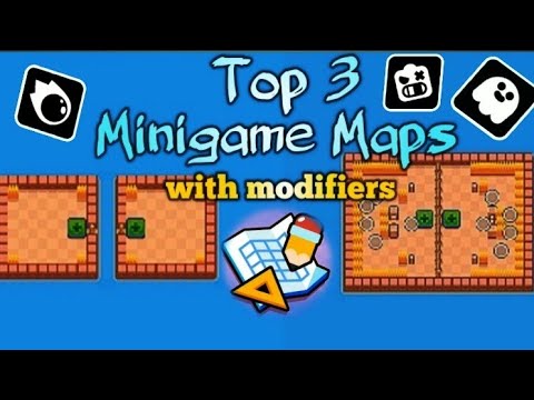 Top 3 MiniGame Maps with Modifiers in Brawl Stars | Map Maker