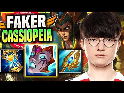 FAKER DESTROYING WITH CASSIOPEIA! - T1 Faker Plays Cassiopeia Mid vs Syndra! | Season 11