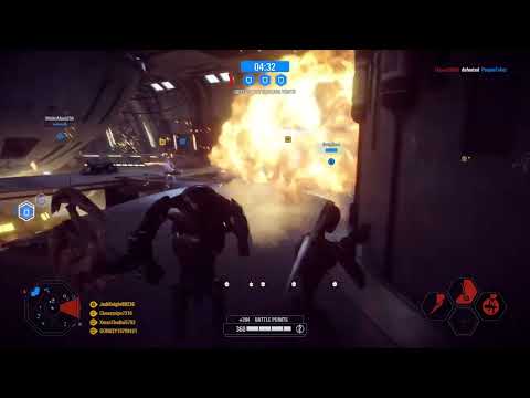 Defending the Droid Capital Ship in Star Wars Battlefront II (2017) - SBD: Power. Unlimited Power!