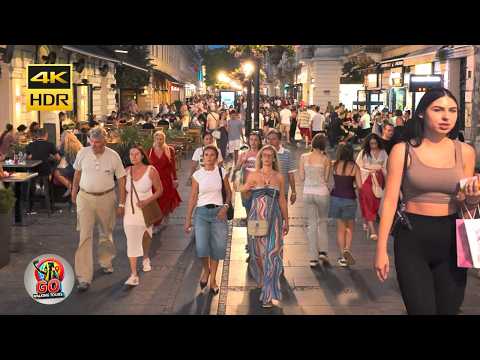 🇷🇸 Serbian Nightlife Before Midnight 4K Belgrade-Serbia 4K HDR