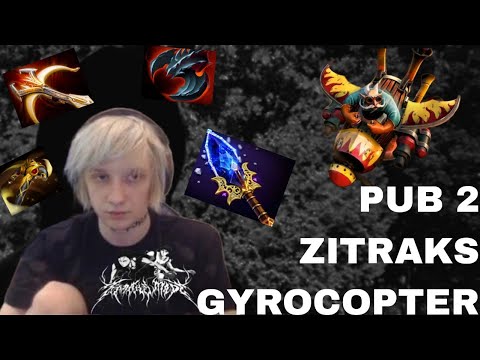 Zitraks спамит GYROCOPTER в 7.35D carry gameplay pub 2