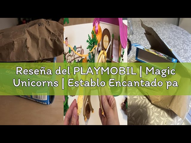 Vídeo relacionado con PLAYMOBIL | Magic Unicorns | Establo Encantado para mamá Unicornio y Potro | con Accesorios adorables y Figuras niños a Partir de 4 años | 71839