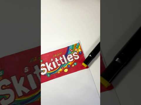 Paper squishy Skittles ❤️#shorts #skittles #diy #papersquishy