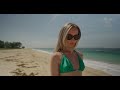 Beautiful Girl Acting Sexy Bikini At The Beach Soft Instrumental Music