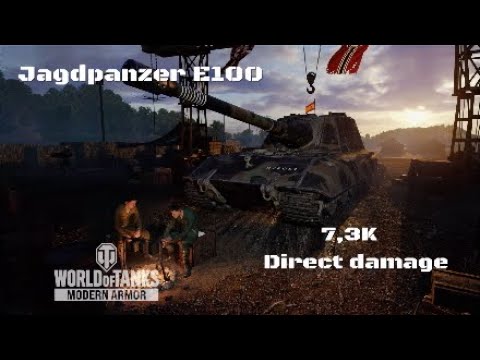 Jagdpazer E100 in Pueblo oculto:7,3K Direct damage :Wot console - World of Tanks console