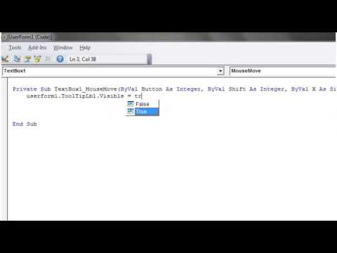 Excel 2010 VBA Tutorial 53   Userforms   Events