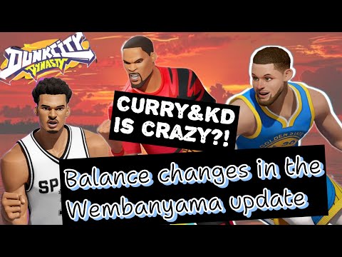 PLAYER CHANGE ON WEMBY PATCH (OLD PLAYERS HUGE BUFF/REMAKE DRIBBLES) Dunk City Dynasty