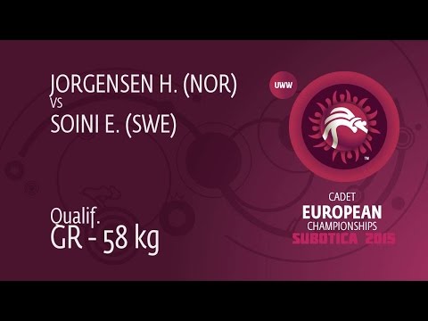 Qual. GR - 58 kg: E. SOINI (SWE) df. H. JORGENSEN (NOR), 1-0