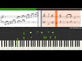 Chopin Polonaise In A Flat Op 53 Piano Tutorial Synthesia Sheet Music Midi