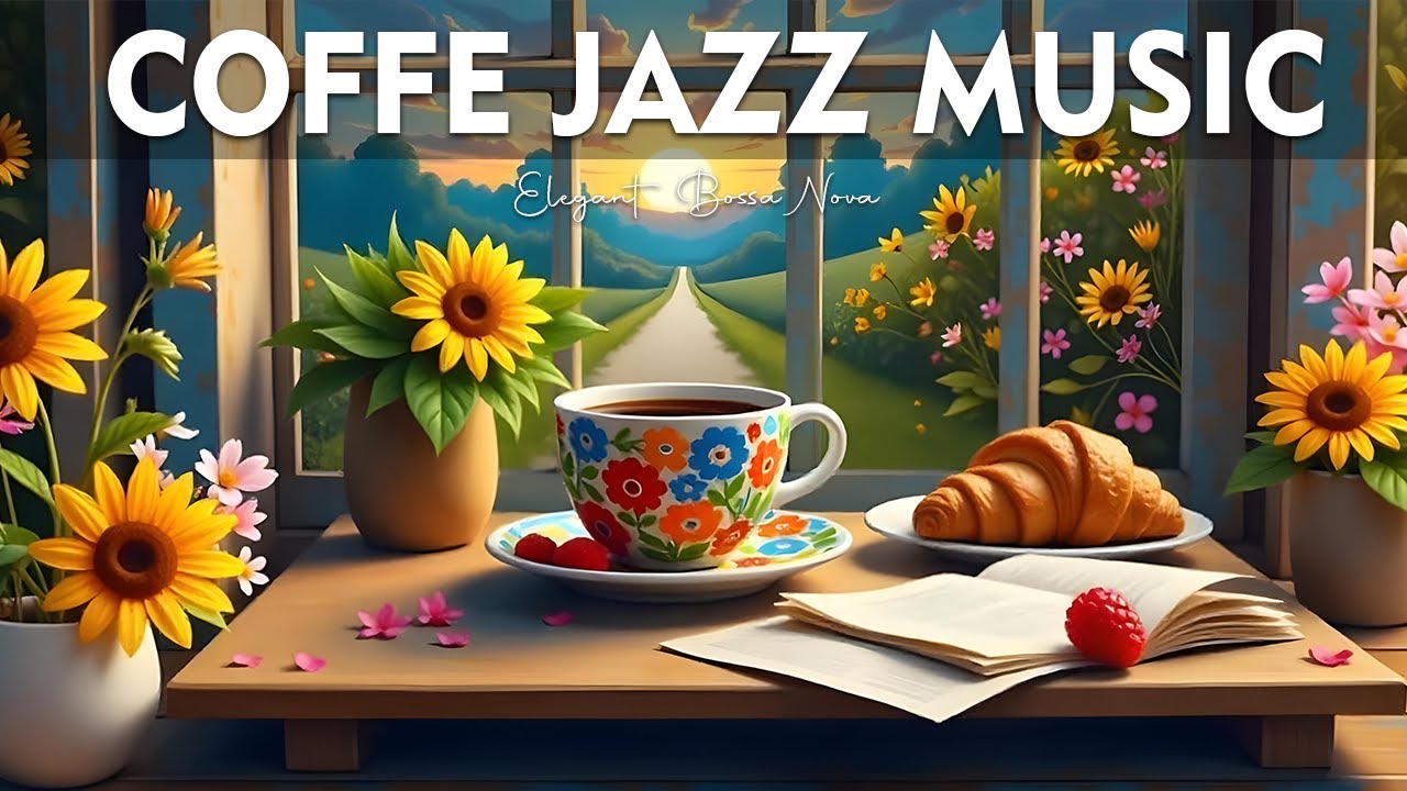 Coffee Jazz Music ☕ Bossa Nova instrumental for Stress Relief, Great Moods and Happy Moods
