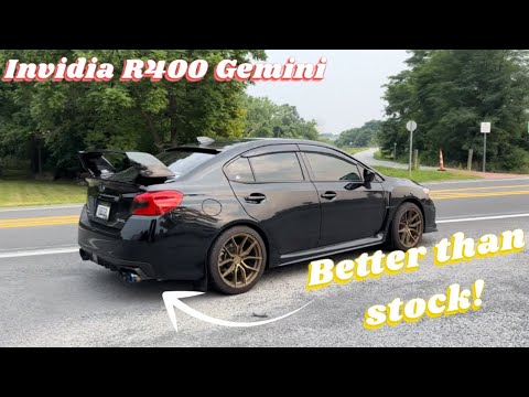 Invidia R400 Gemini vs Stock Exhaust 2021 Subaru WRX