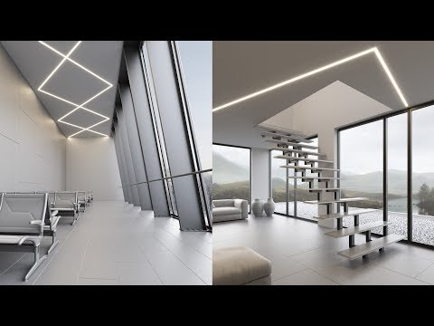 Відео огляд Алюмінієвий профіль KOZEL для LED стрічок під шпаклівку, з розсіювачем KLUS, 2м. (Ціна за 1 штуку)