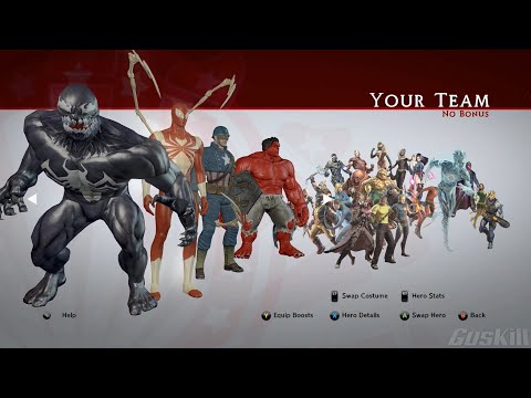 All Characters and Costumes - Marvel: Ultimate Alliance 2