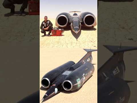 Thrust SSC: Fastest Car in the World, Reaching 1228 km/h in Black Rock Desert #facts #shorts