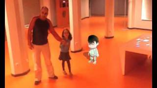 Real-time interaction with augmented reality mascots