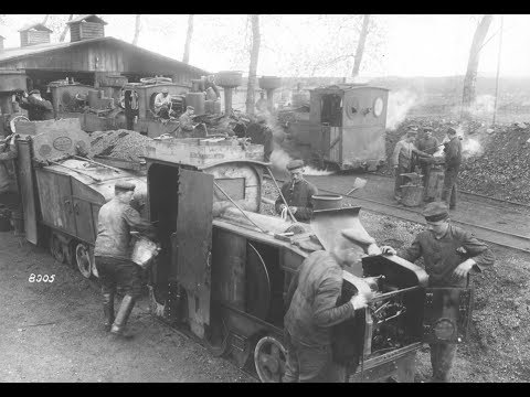 Photos of German Narrow Gauge Field Railways During World War 1 (1917-1918)