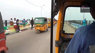 preview picture of video 'Water side bridge drive day Monrovia Liberia'