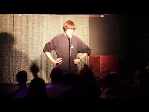 Tom Ward mucking about at Piccadilly Comedy Club 2014