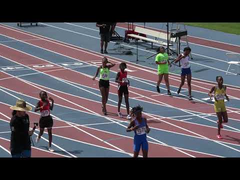 Girls 100m Dash 11-12 Year Old Heat 3 - 44th Annual Northwest Track and Field Classic 2019