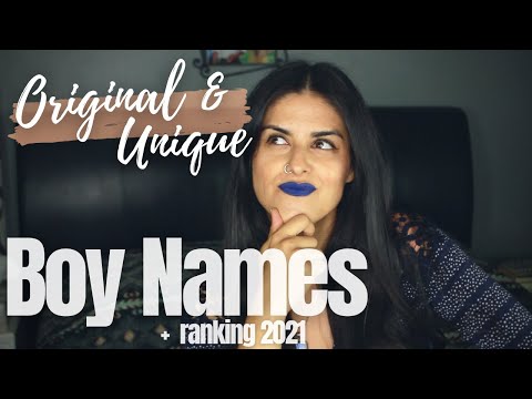 Rare and Unique Boy Names + Popularity Rankings for 2021