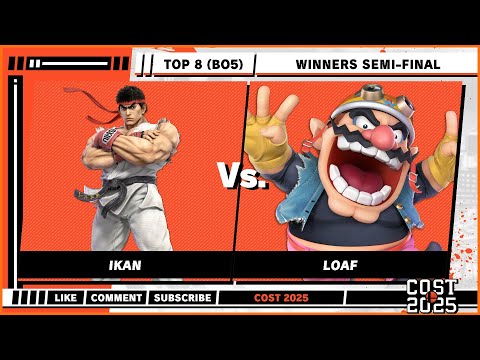 COST 2025 - Winners Semis - Ikan (Ryu) VS loaf (Wario) - Super Smash Bros. Ultimate - SSBU