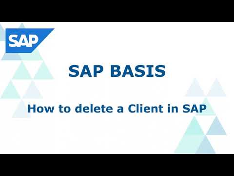 How to Delete a Client in SAP