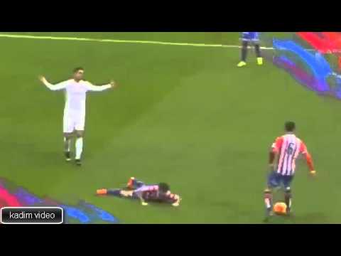 Agresión de Cristiano Ronaldo a Nacho Cases |RM - Sporting| 17-01-2016