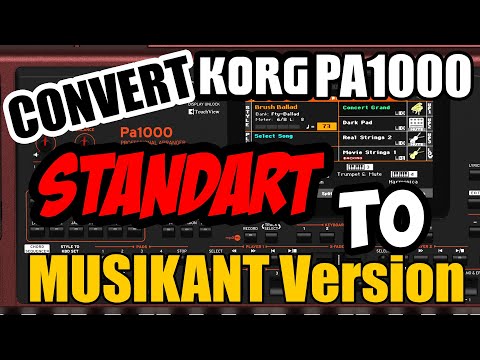 Convert Korg Pa1000 standart to Musikant version