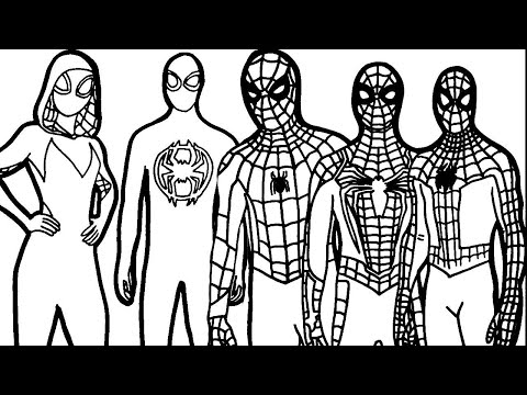 🔴🔴 HOW TO DRAW TO  spider-man: across the spider-verse Spider-Punk, Miles Morales - COMPILADO 2