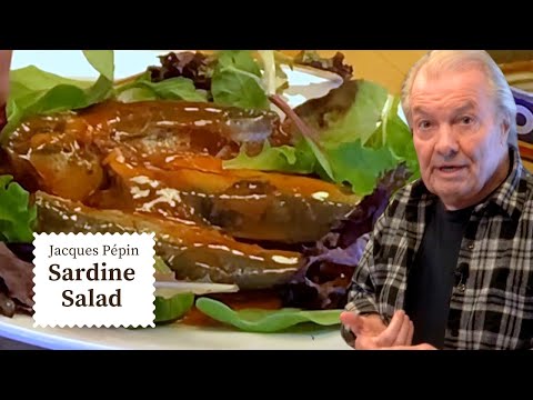 Quickest Healthy Lunch Recipe - Jacques Pépin's Sardine Salad🐟  | Cooking at Home  | KQED