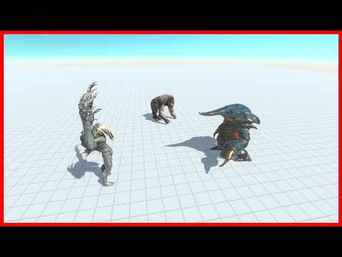 GORO VS RANTHORN VS SCOURGE (2X HP) 3 ROUND - ANIMAL REVOLT BATTLE SIMULATOR