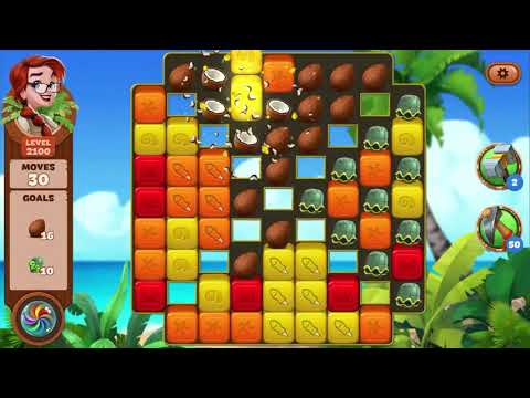 Lost Island Blast Adventure Level 2100 NO BOOSTERS - A S GAMING ✔️