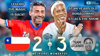 THE MAGIC IS BACK! AT AGE 44, RONALDINHO GAÚCHO IMPRESSED EVERYONE IN THIS FRIENDLY MATCH IN CHILE!