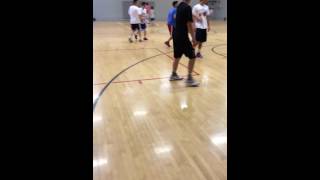 Playing Natalise&quot;Love goes on and on&quot; during hoops game