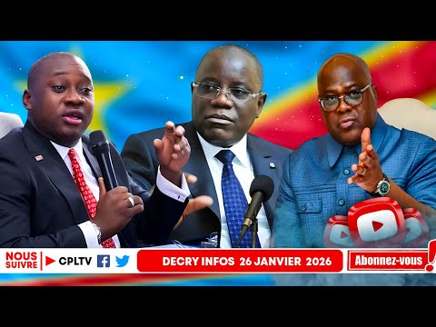 DECRY INFO 26.1.26,G.LOANDO SORT L'EPEE,FATSHI EN DANGER.MINAKU,J'AI SES TRACES.GOMA,STOP KINOISERIE