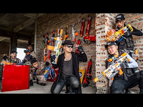 3T Nerf War: Police SWAT Warriors Nerf Guns Fight Criminal Group Hitman The Ultimate Revenge
