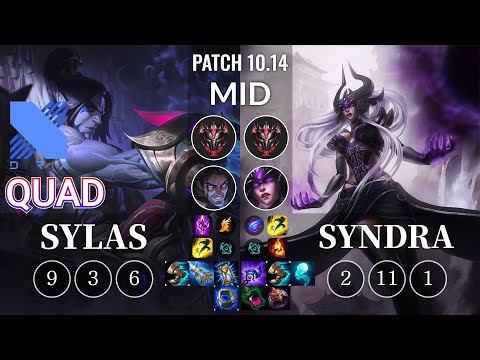 DRX Quad Sylas vs Syndra Mid - KR Patch 10.14