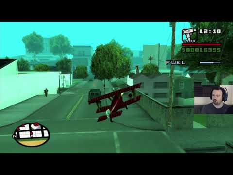 Grand Theft Auto: San Andreas HD playthrough pt62 - IT BEGINS! Prop Plane PAIN