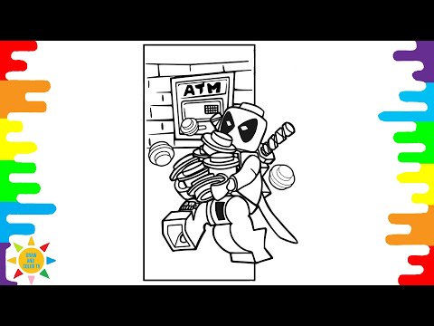 LEGO Deadpool Coloring Page | Marvel Coloring | Janji - Heroes Tonight