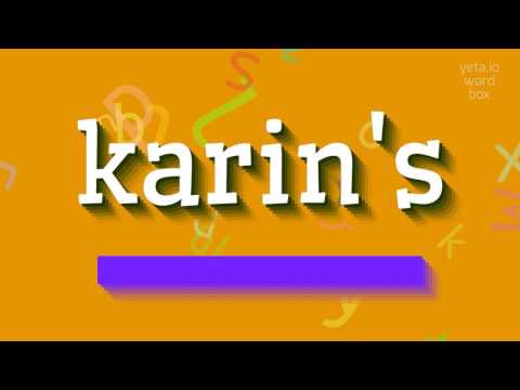 How to say "karin's"! (High Quality Voices)