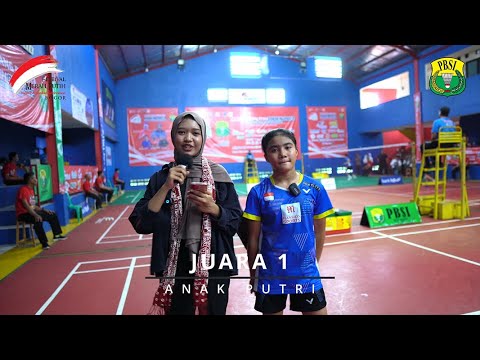 BERTEMU AILSA MEDINA APTANTA, JUARA 1 TUNGGAL ANAK PUTRI MERAH PUTIH OPEN 2023 YANG BERASAL DARI MALANG