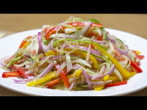 더운 여름 입맛 없으시죠? 잃어버린 입맛을 확 살려주는 해파리냉채 드셔보세요! 톡톡 쏘는 맛이 일품입니다😋